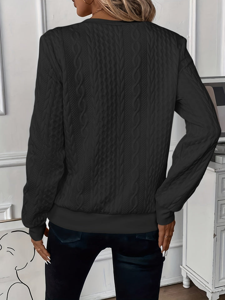 Women's long-sleeve zipper sweater for a chic and casual look, offering warmth and comfort.