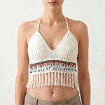 White Beaded