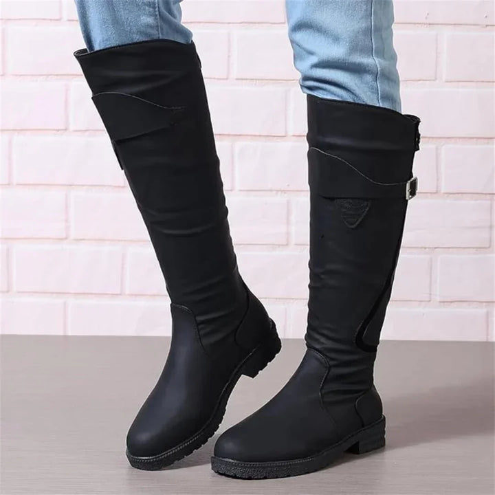 Back view of women's comfortable walking boots with supportive design for everyday use.
