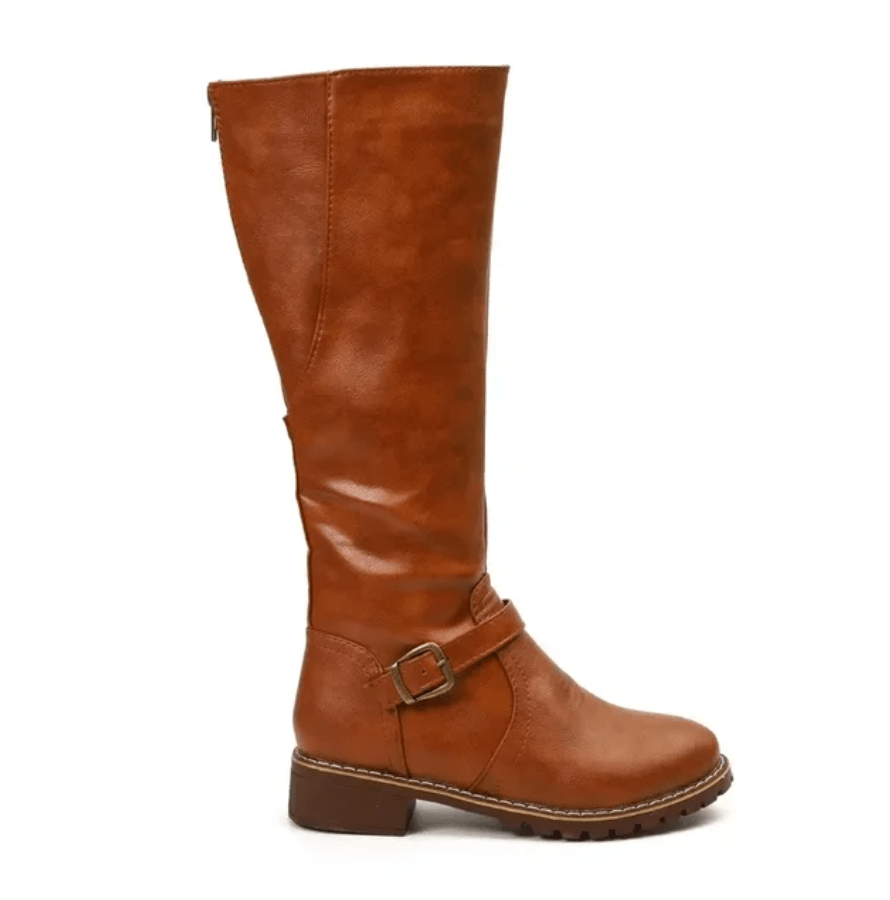 Interior view of women's supportive boots, highlighting the comfort gel insole technology.