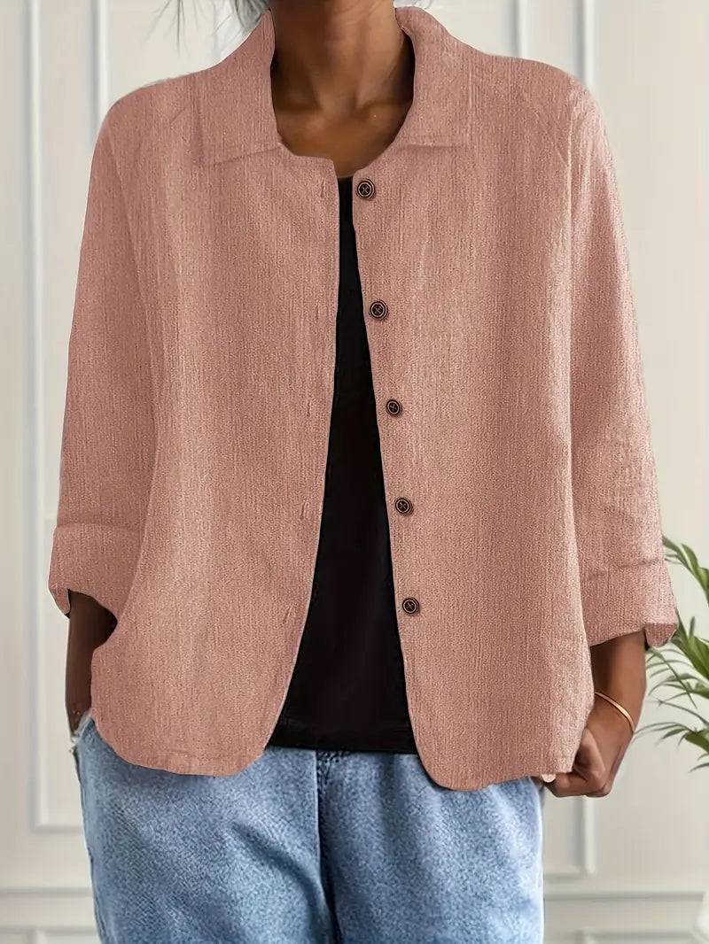 Lightweight women's flowy shirt cardigan, a versatile summer top for casual chic style.