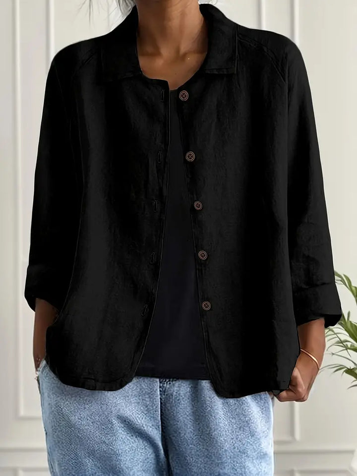 Chic women's lightweight cardigan, a flowy shirt for summer and versatile styling.
