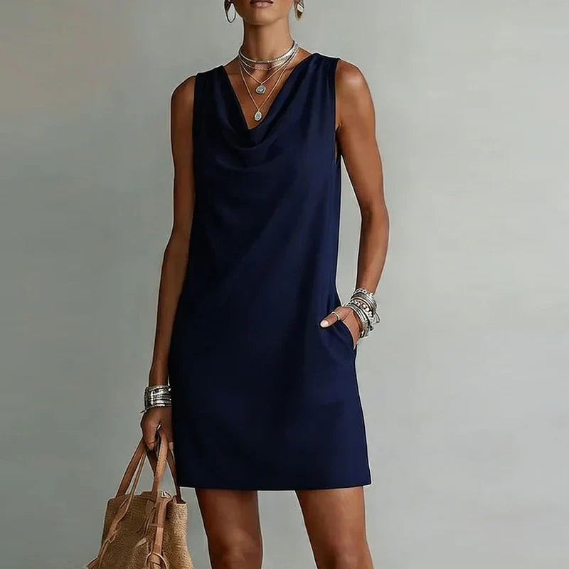Relaxed fit summer mini dress for women, ideal for vacation, beach outfits, and easy everyday wear.
