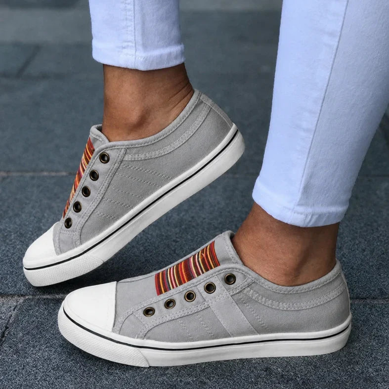 Women's effortless slip-on summer sneakers, perfect for lightweight, comfortable everyday walking.