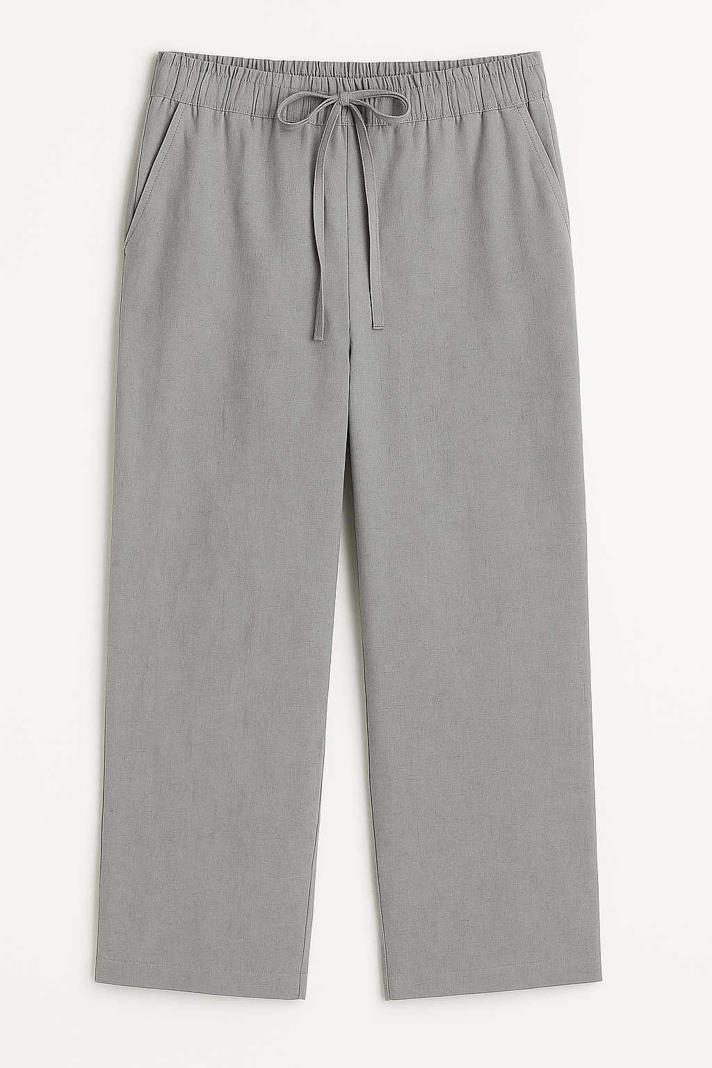 Women's comfortable relaxed fit summer trousers. Lightweight, solid color pants for effortless casual style.