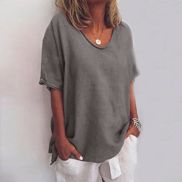 Relaxed fit women's comfort blouse, perfect for daily wear, soft feel & versatile style.