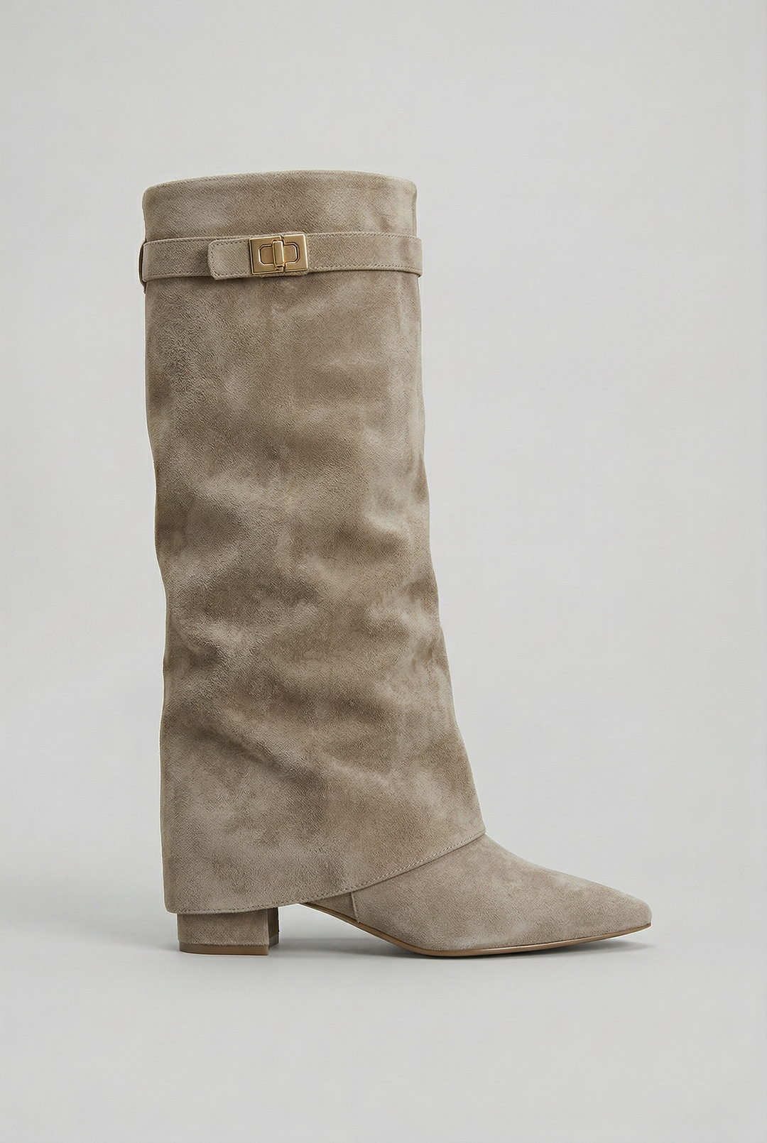 Sleek black women's fashion boots, featuring a comfortable block heel and practical side zip; ideal for tall styling.