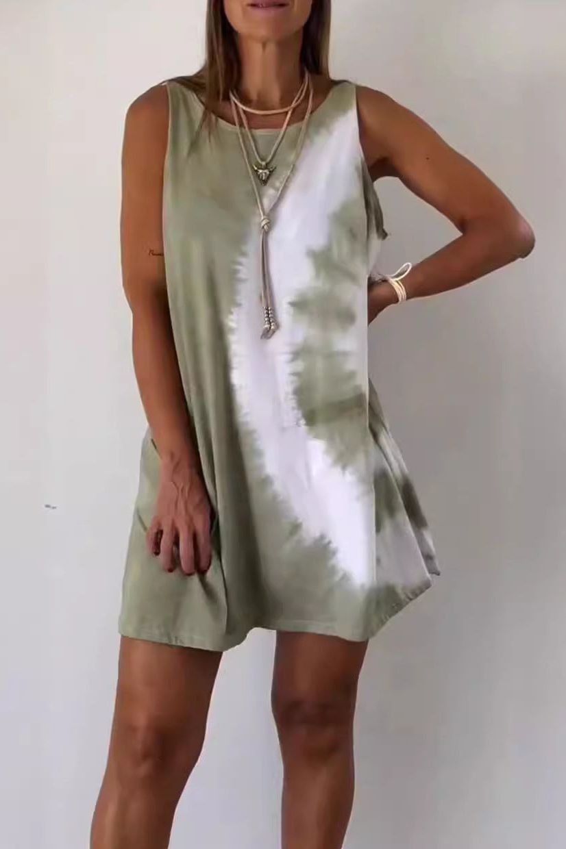 New spring collection women's floral midi dress, printed for an elegant & comfortable summer fashion statement.