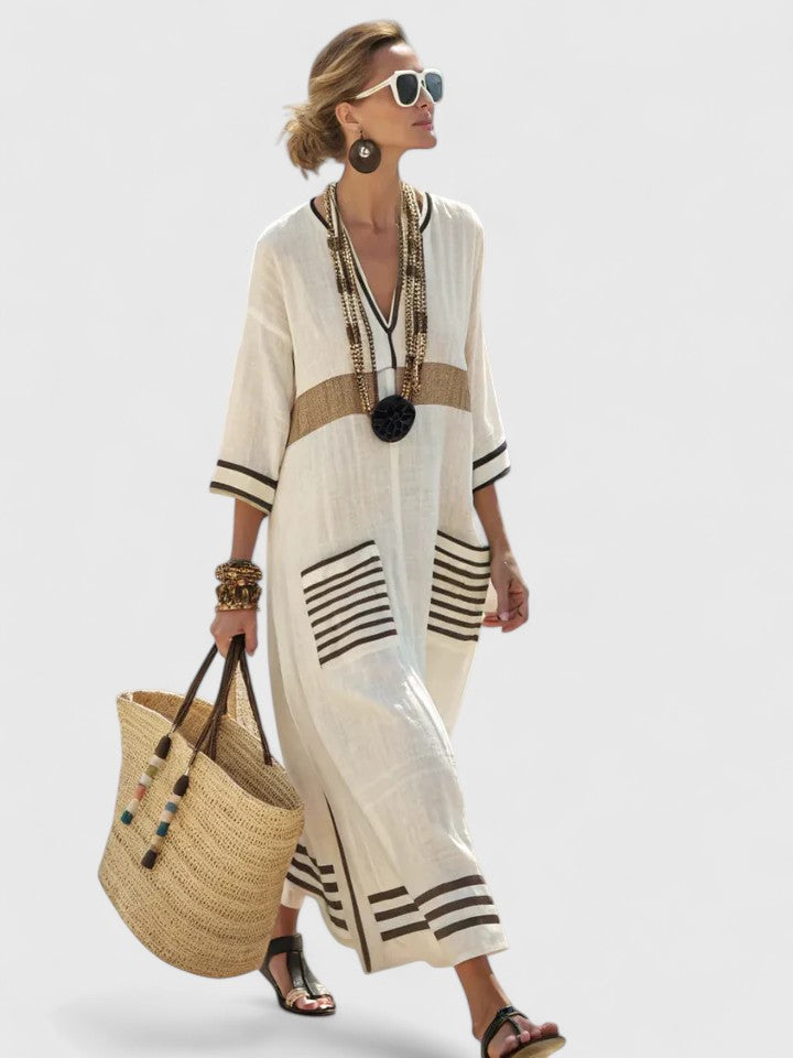 Chic women's long maxi dress, a comfortable and versatile choice for casual or evening wear.