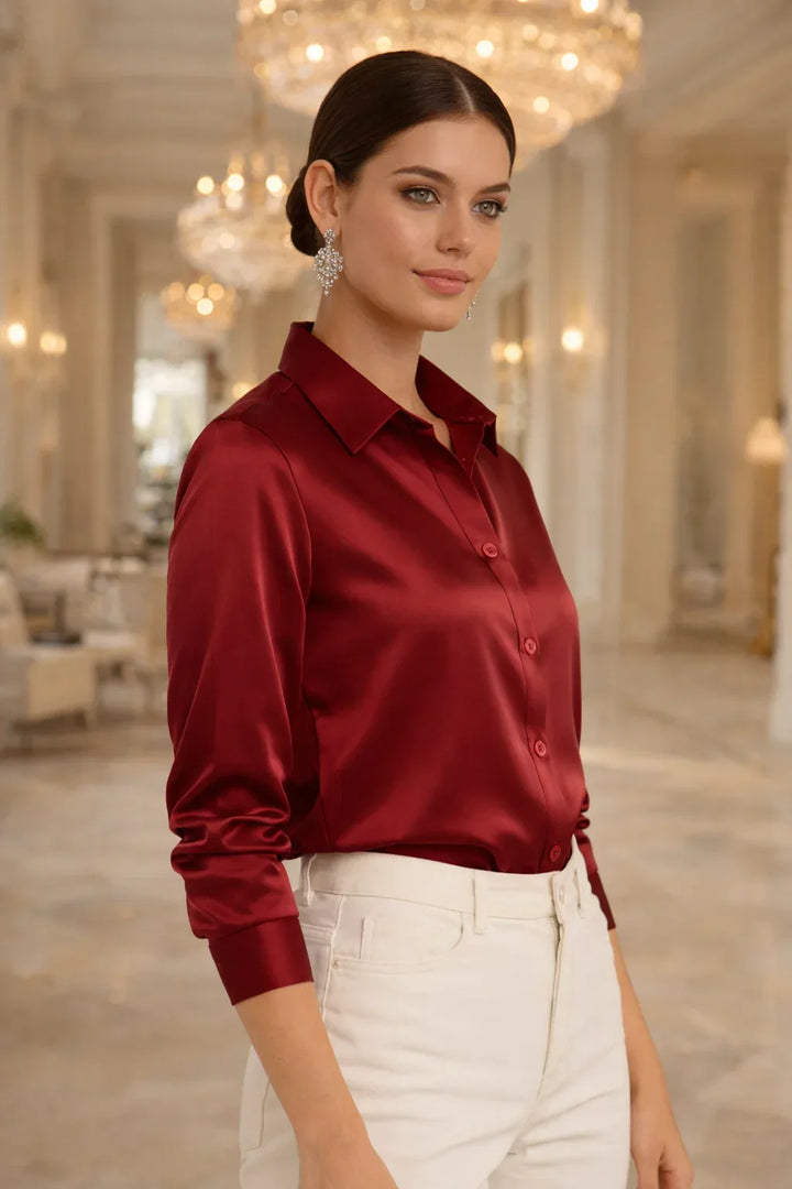 Stylish long sleeve blouse, a versatile addition to womens apparel.