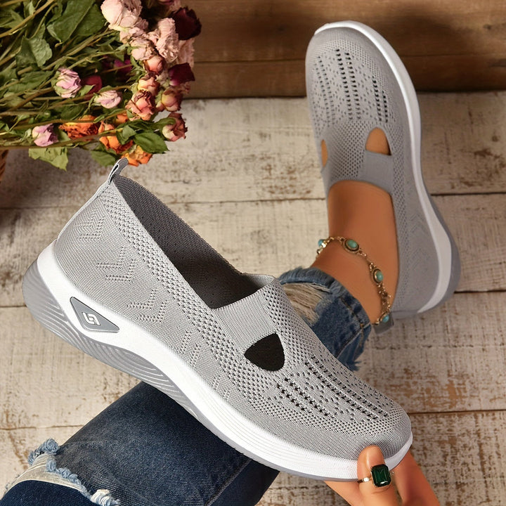 Women's comfortable slip-on walking shoes, ergonomic design for active daily use.
