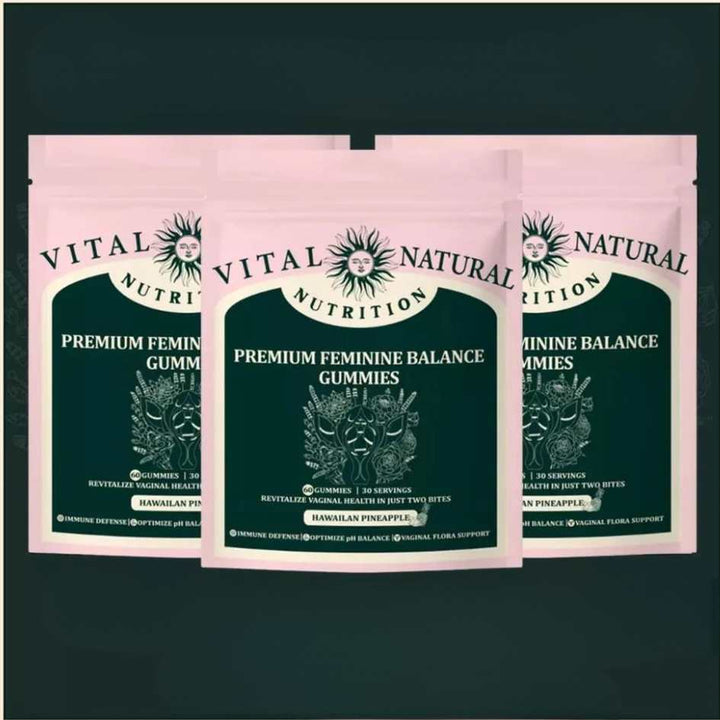 Natural FemVera gummies for pH balance, boosting vaginal health, feminine freshness & overall women's wellness.