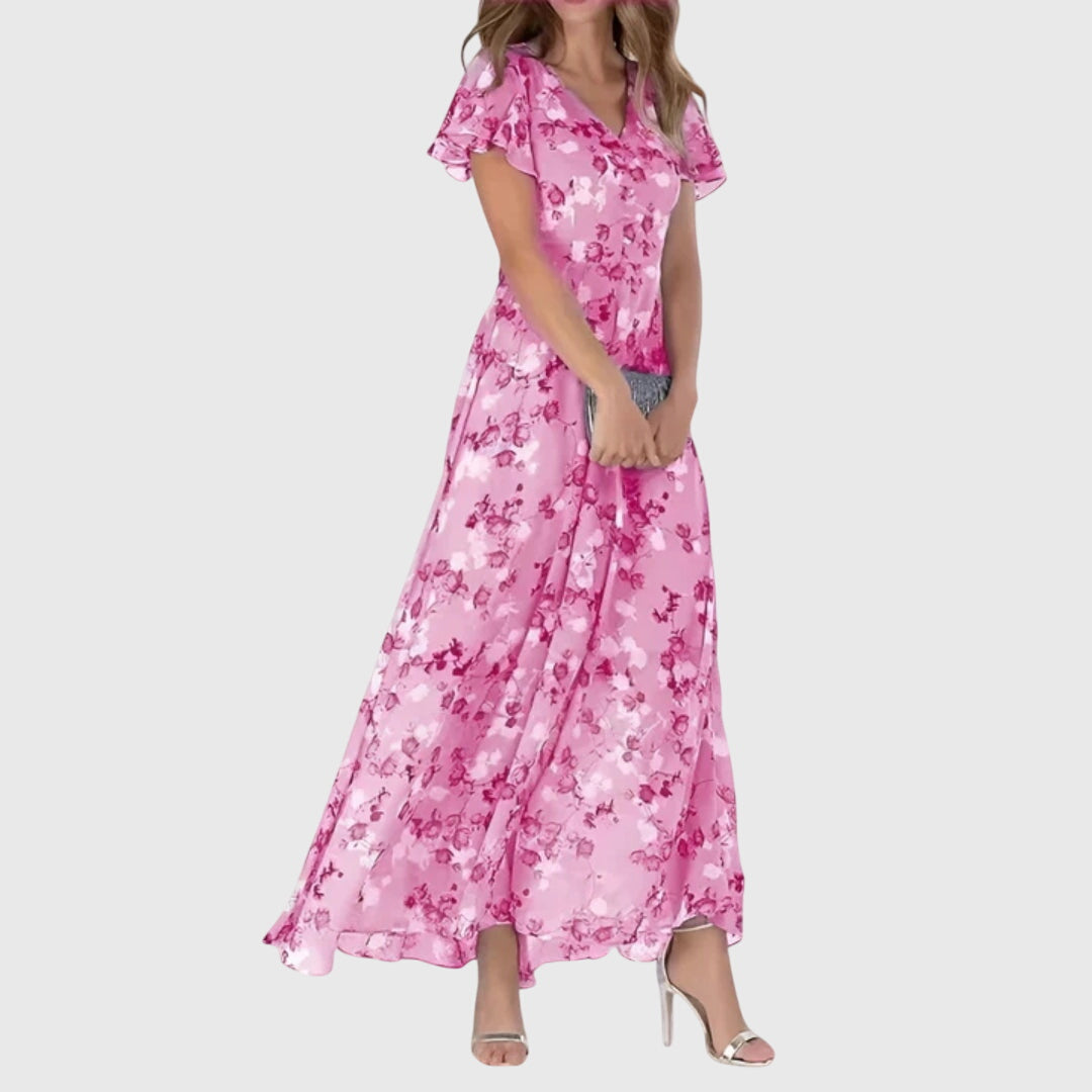 Stylish women's colorful tailored dress, versatile for work, parties, or a sophisticated everyday look.