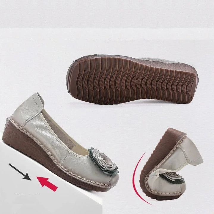 Spring-ready women's floral slip-on loafers, combining fashion with superior comfort.