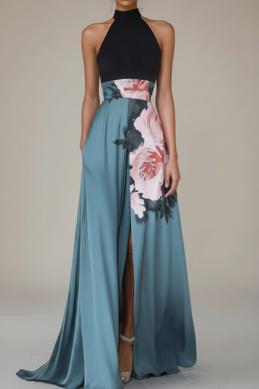 Casual & chic women's sleeveless floral maxi dress, versatile for vacation, beach, parties, or everyday summer wear.