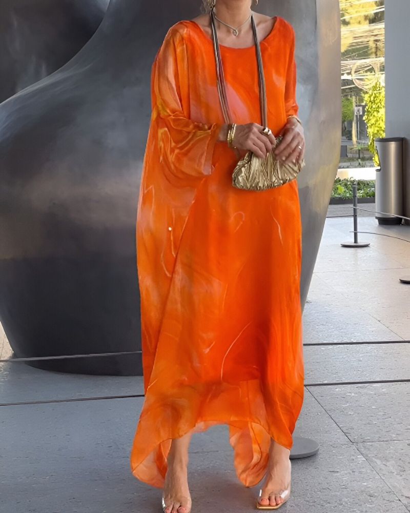 Summer-ready women's midi dress. Enjoy a flattering fit with tummy control and a comfortable, flowy design.