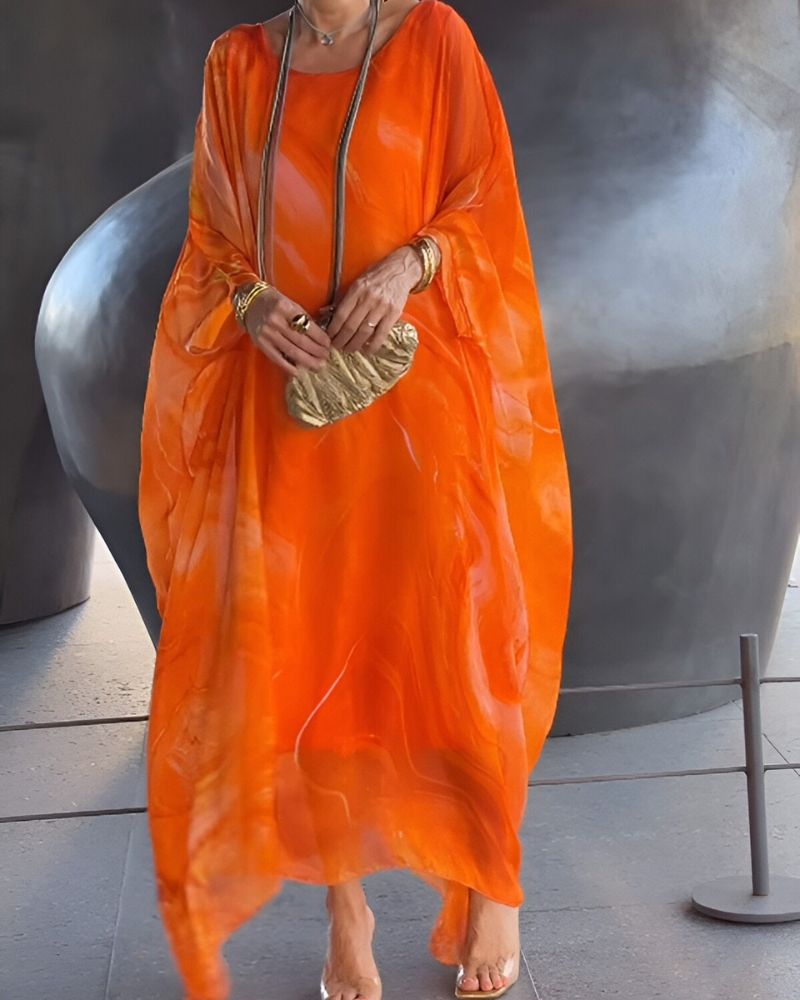 Everyday women's midi dress: flowy fabric, tummy control, and a flattering cut for stylish, comfortable wear.