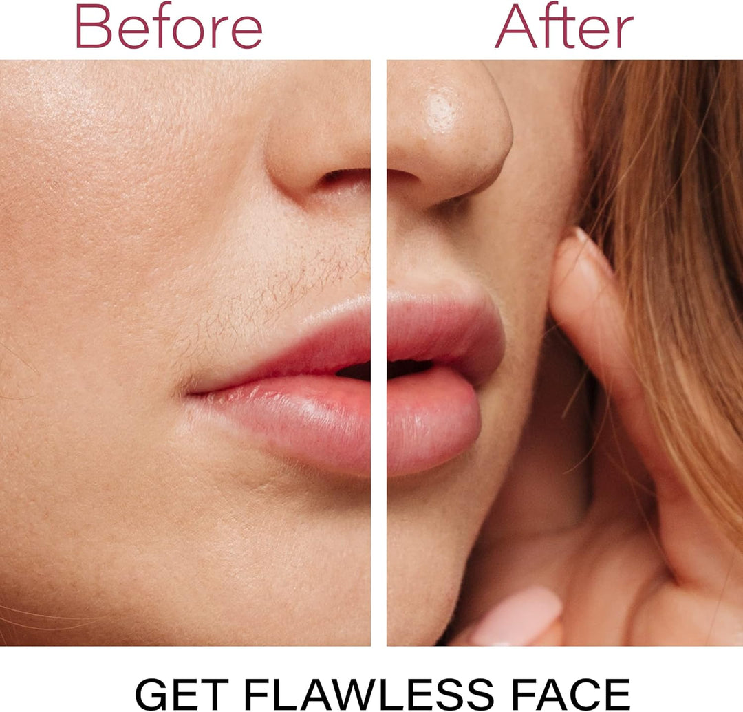 Women's facial hair removal tool. Gentle electric trimmer for smooth, beautiful skin.