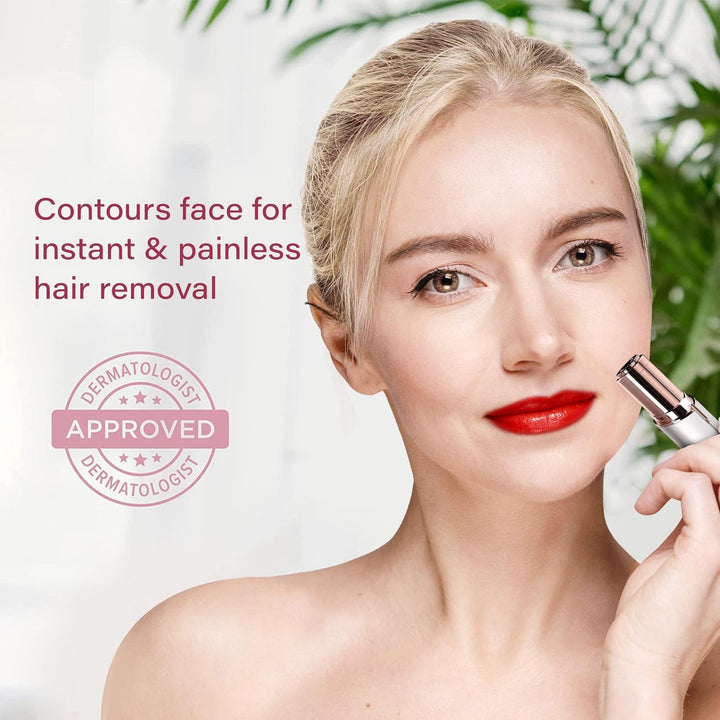 Gentle women's facial hair trimmer, perfect for smooth skin and precise grooming.