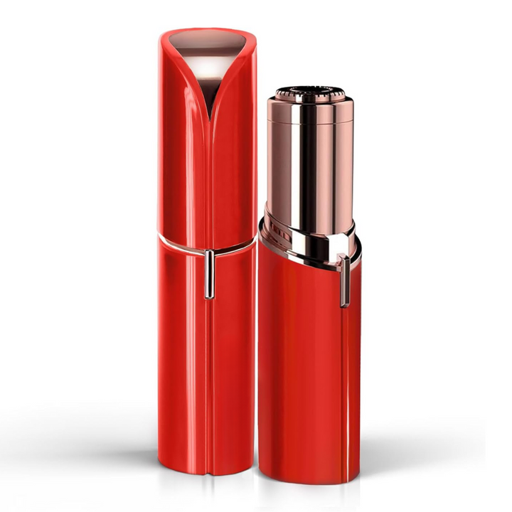 Portable electric facial hair remover for women. Achieves smooth, flawless skin.