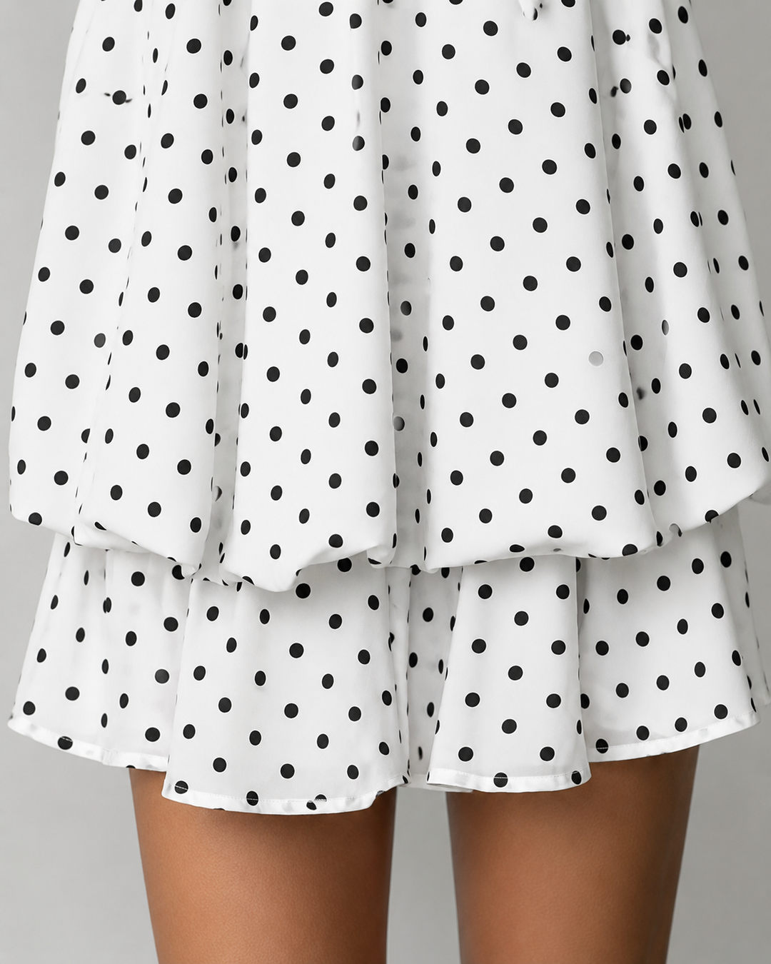 Flowy trapeze halter mini dress for women, elegant with an open back & chic ruffle hem, summer style.