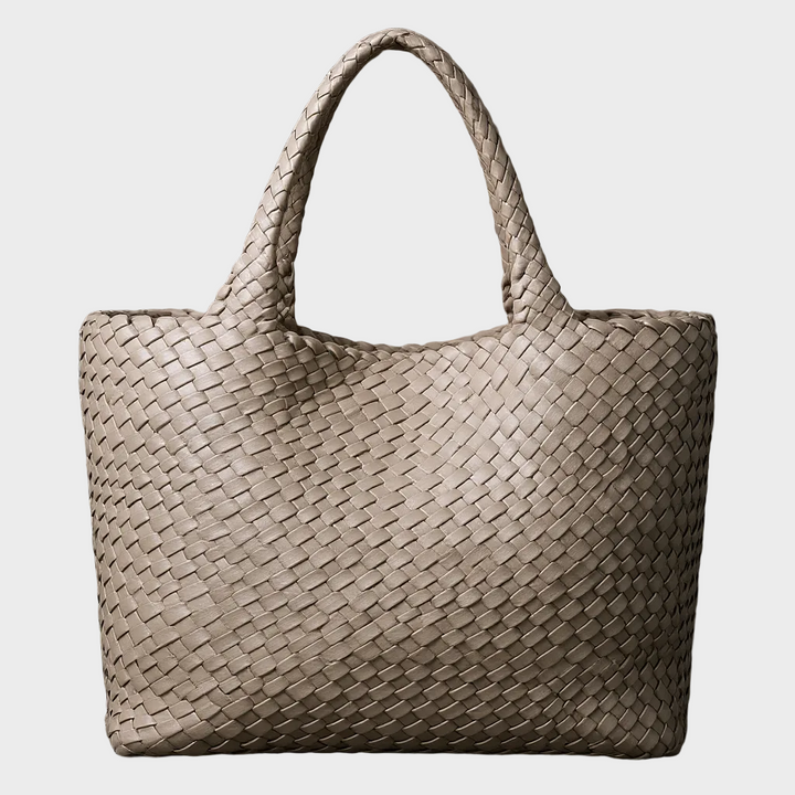 Luxurious handwoven leather large tote for women, a chic everyday carry artisan bag.