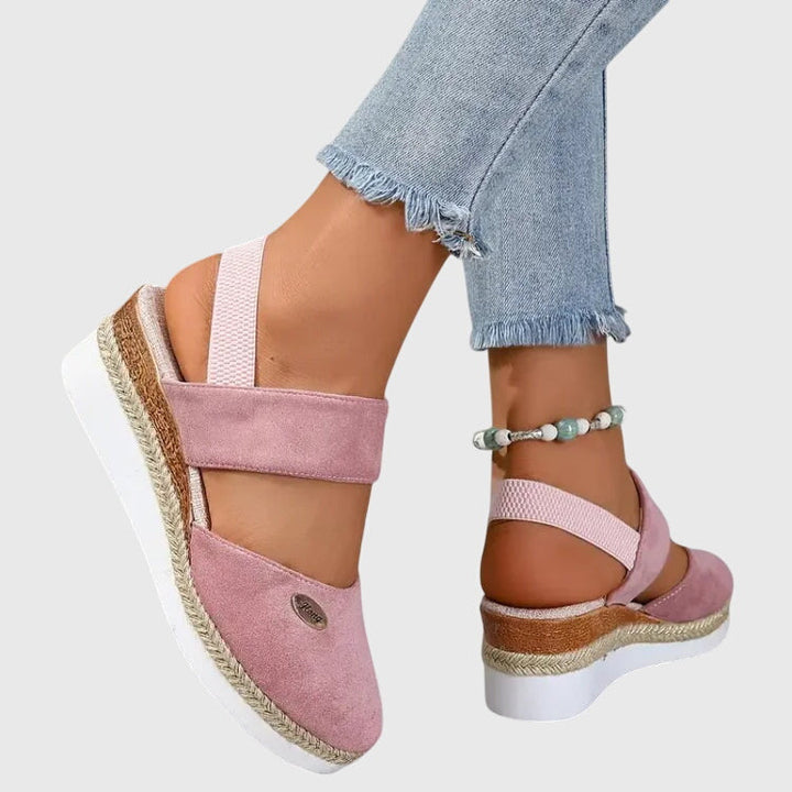 Harriet women's orthopedic footwear, cushioned for arch support & comfortable walking. Perfect summer slip-on shoes.