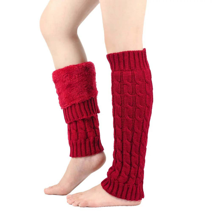 Women's heating leg warmers for daily mobility & elderly care, supporting arthritis & circulation.
