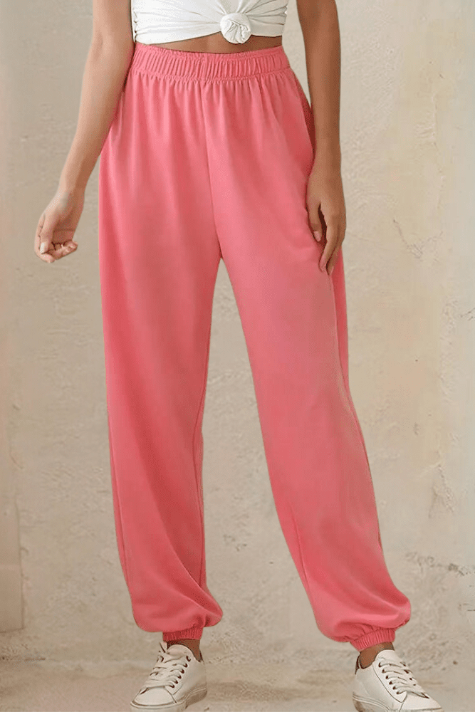 Full-length relaxed fit women's joggers, designed for ultimate comfort, athleisure, and style.