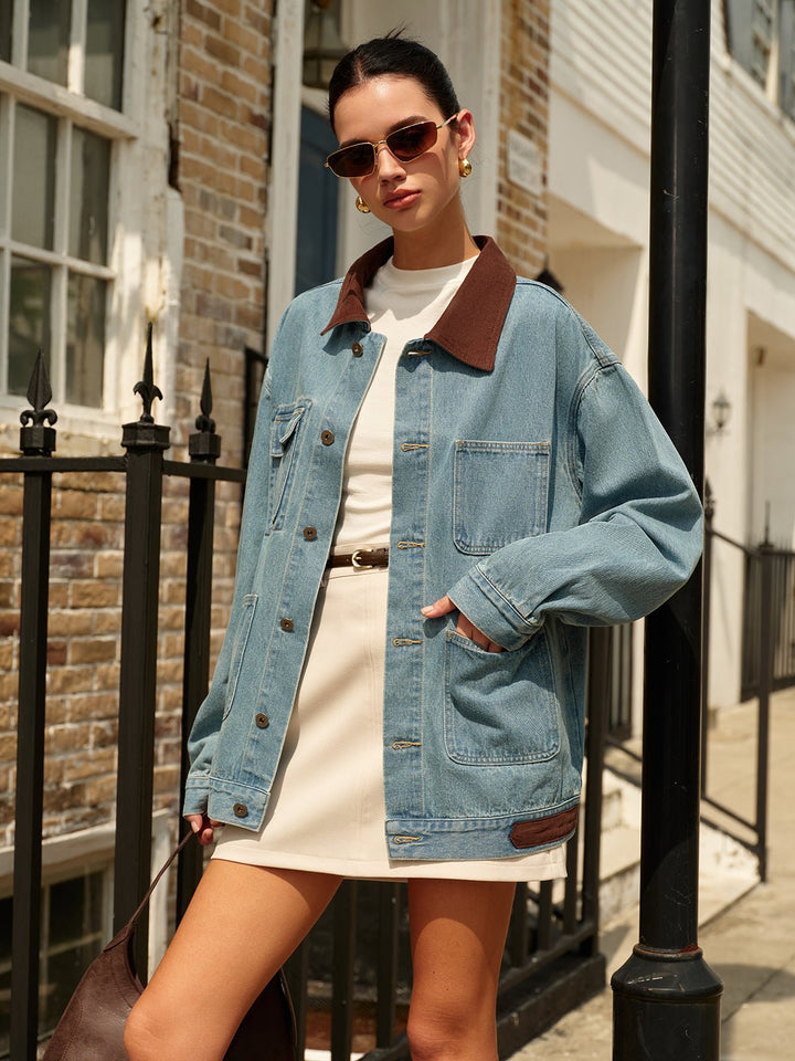 Fashionable high-waist A-line mini skirt with belt for women. Versatile & chic.