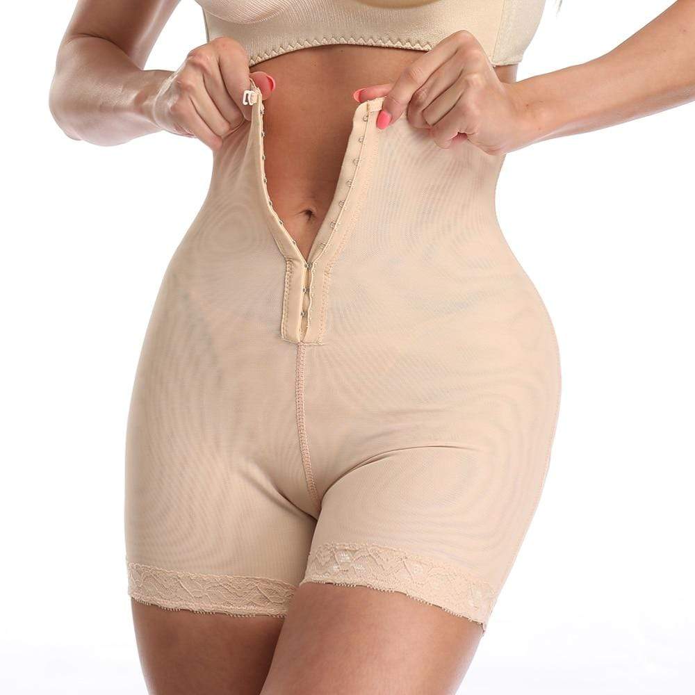 Women's high-waist sculpting shaping shorts for tummy control, seamless undergarment for a smooth silhouette.