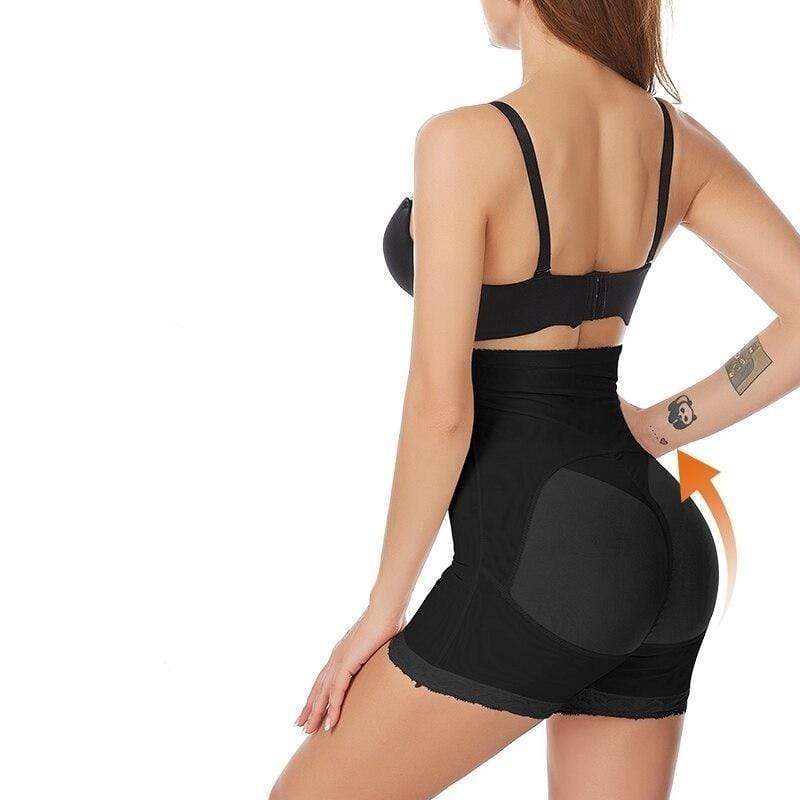 Comfortable seamless high-waist shaping shorts for women, providing invisible tummy control and a slimming effect.