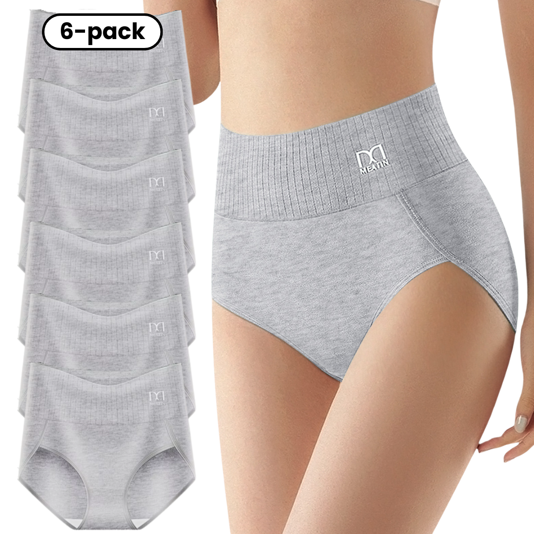 Women's high-waist body shaper briefs, designed for invisible tummy control and a sleek look.