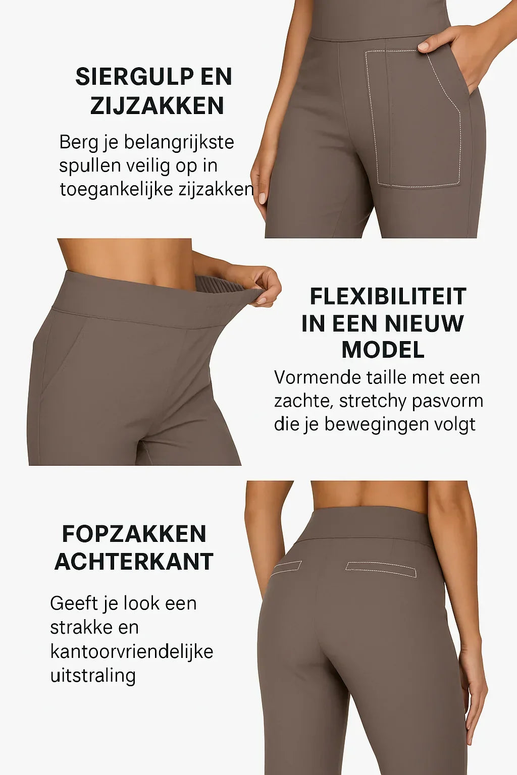 Comfortable & chic women's high-waisted wide-leg pants, ideal for effortless everyday fashion.