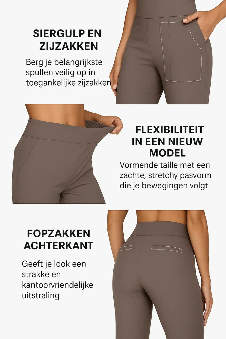 Comfortable & chic women's high-waisted wide-leg pants, ideal for effortless everyday fashion.