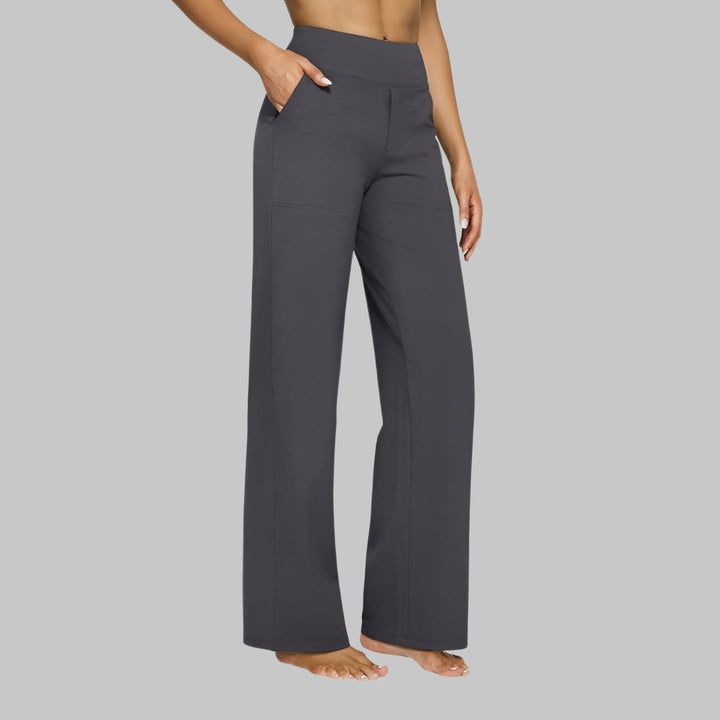 Versatile women's high-waisted wide-leg pants, great for everyday fashion and comfort.