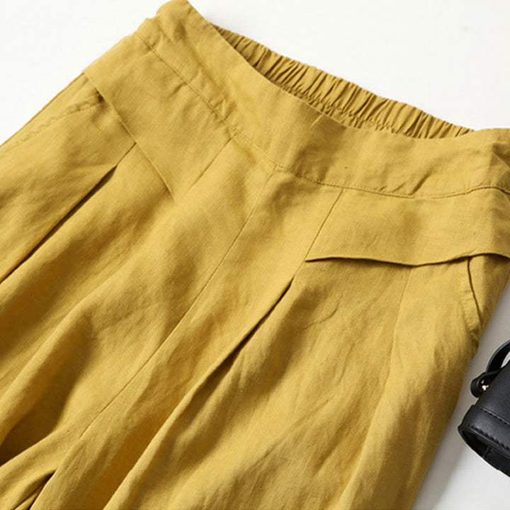Comfortable flowy wide-leg pants for women, high-waisted and perfect for spring fashion.