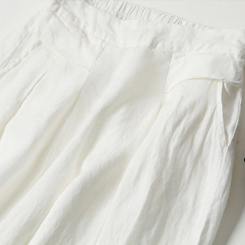 Relaxed women's wide-leg trousers, high-waisted for a comfortable and versatile fashion statement.