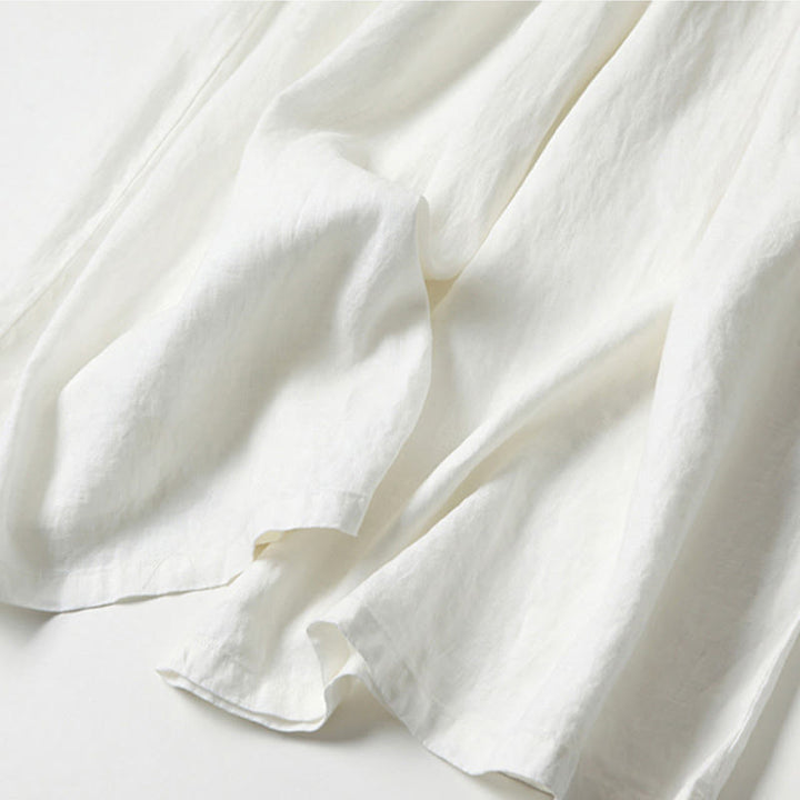 Everyday high-waisted wide-leg pants, women's comfortable flowy design for spring style.