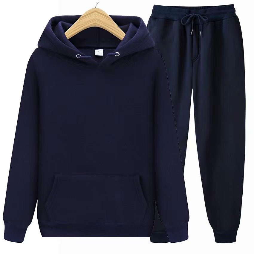 Women's two-piece hooded loungewear set in soft fabric, designed for ultimate comfort.