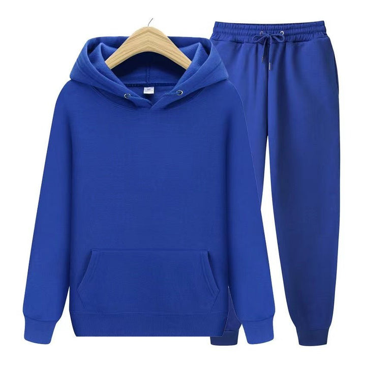 Stylish women's activewear hooded set with matching jogger pants, ideal for everyday style.