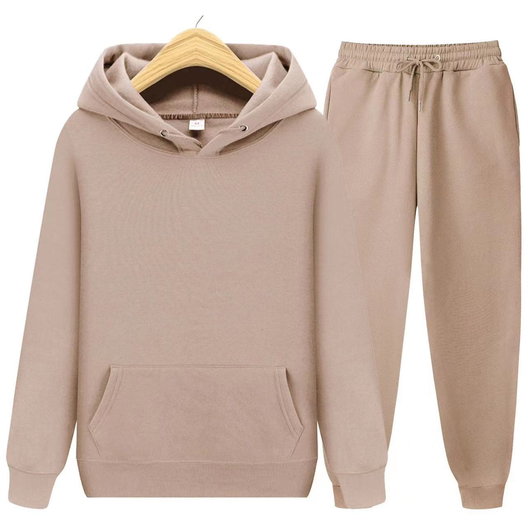 Everyday women's apparel set featuring a warm hooded sweatshirt and comfy jogger pants.