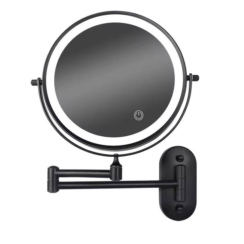 Illuminated makeup mirror for women, 3x magnification, a versatile beauty tool for any vanity.