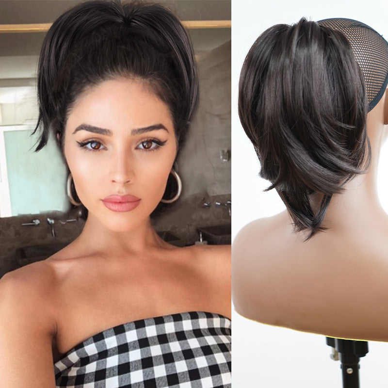 Versatile TwistPop ponytail extension; easily creates voluminous ponytails, buns, or updos.