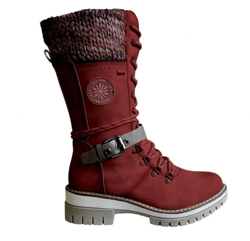 Cozy women's waterproof winter boots, insulated, comfortable for everyday wear.