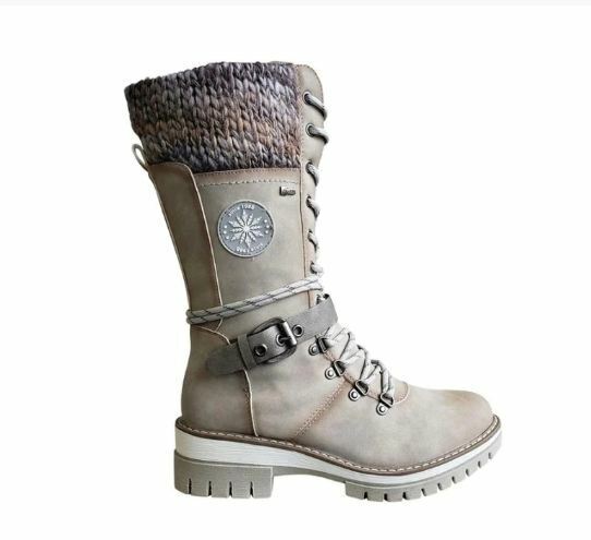 Warm women's ankle boots, non-slip, waterproof & stylish for winter fashion.