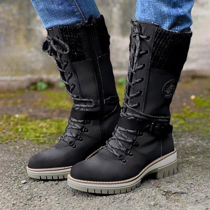 Stylish women's ankle boots, warm & comfortable for winter, perfect for everyday fashion.