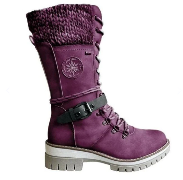 Durable women's winter boots, waterproof, warm, non-slip for outdoor adventures.