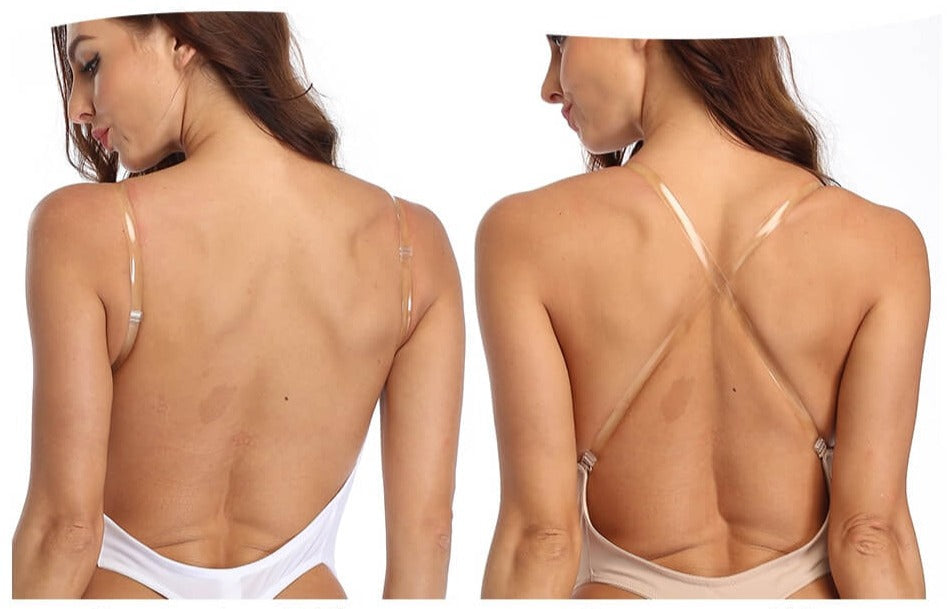 Seamless invisible backless bodysuit for women, comfortable foundation garment.