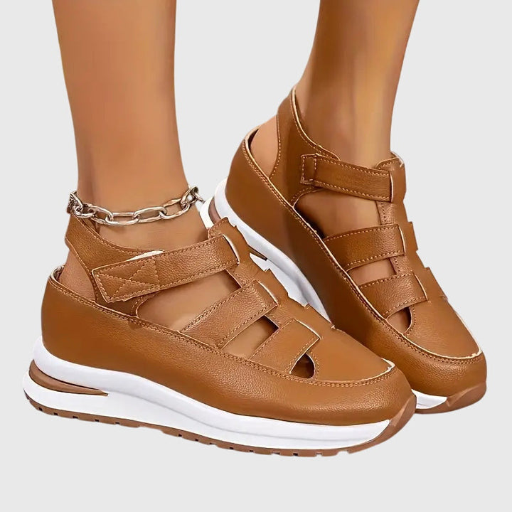 Enjoy all-day comfort in Women's Judy orthopedic walking sandals with adjustable arch support & slip-on ease.
